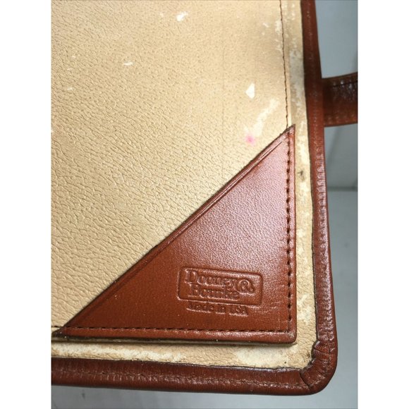Dooney & Bourke Vtg  SMALL Brown Leather Planner Agenda-Made in USA - Distressed - Picture 12 of 12
